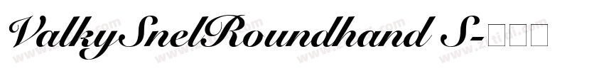 ValkySnelRoundhand S字体转换